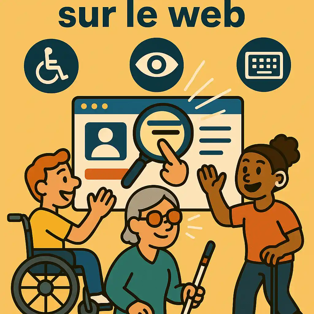 Illustration de l’article Accessibilité web en 2025 : pourquoi c’est crucial pour les artistes, artisans et thérapeutes (et comment faire simple)