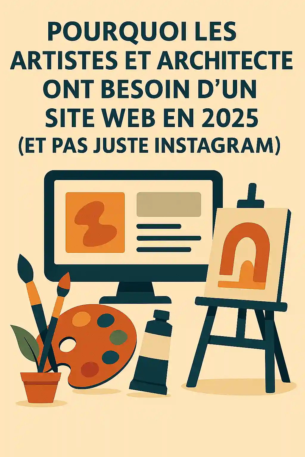 Illustration de l’article Pourquoi les artistes et architectes ont besoin d’un site web en 2025 (et pas juste Instagram)