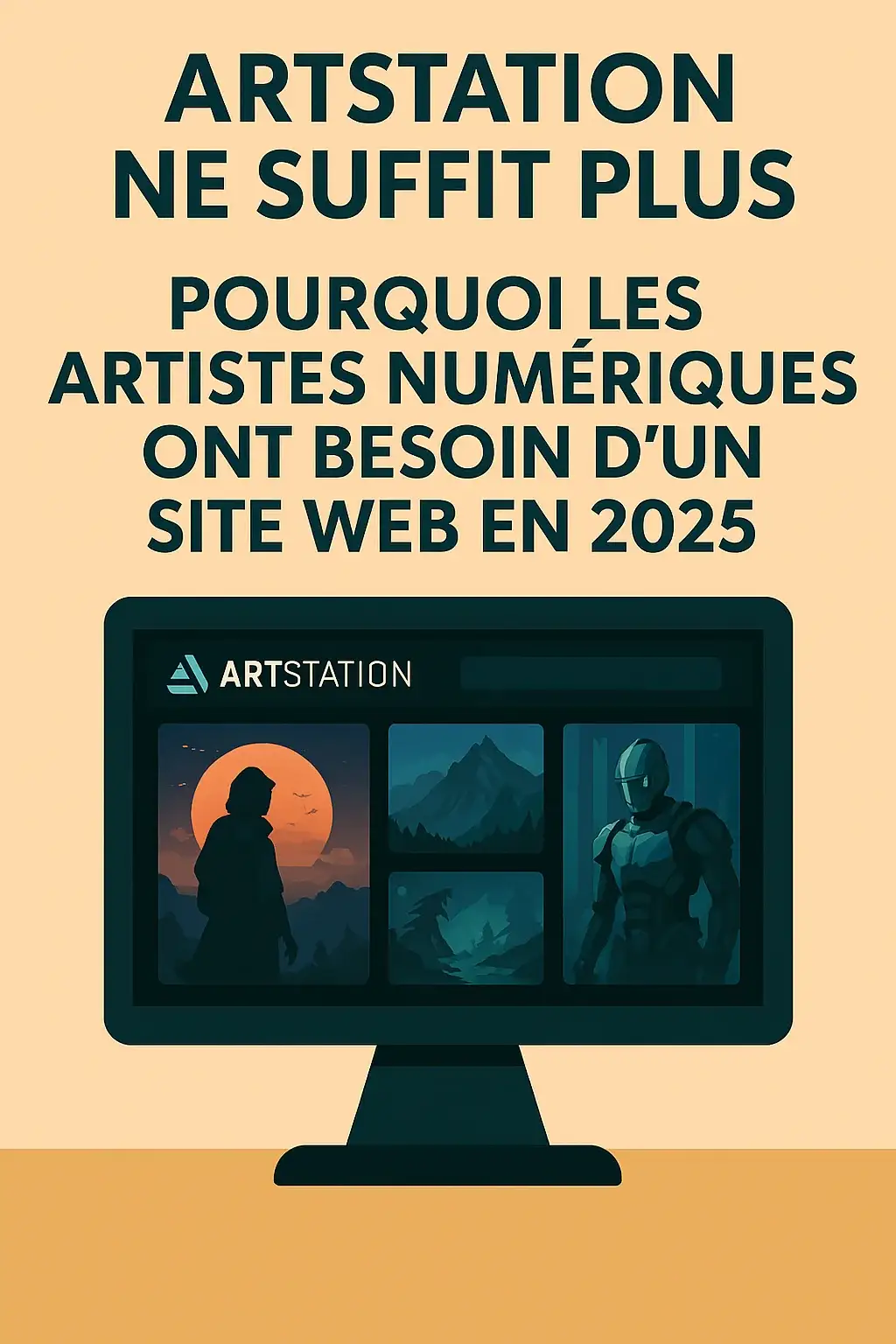 Illustration de l’article ArtStation ne suffit plus : pourquoi les artistes numériques ont besoin d’un site web en 2025