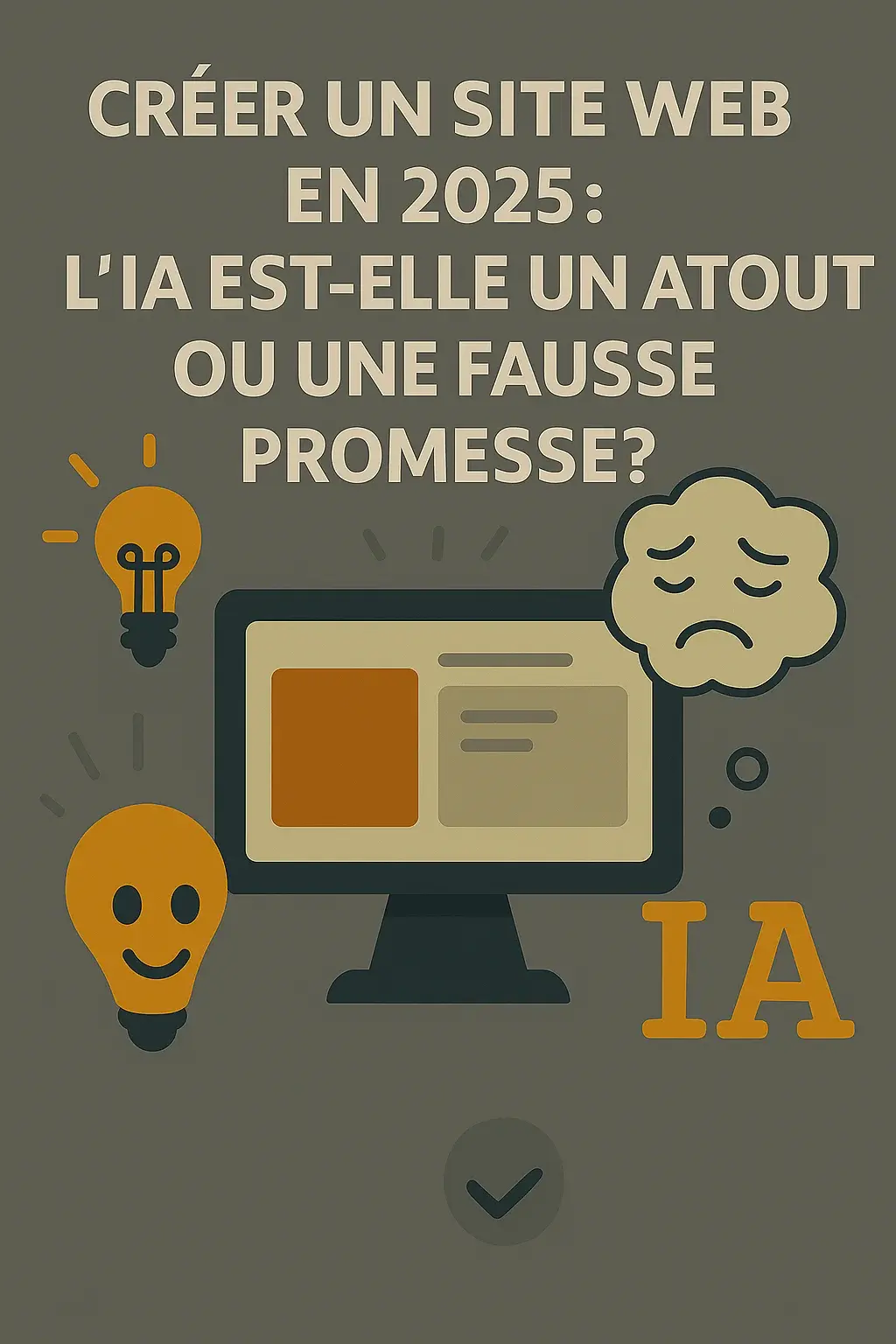 Illustration de l’article Créer un site web en 2025 : l’IA est-elle un atout ou une fausse promesse ?