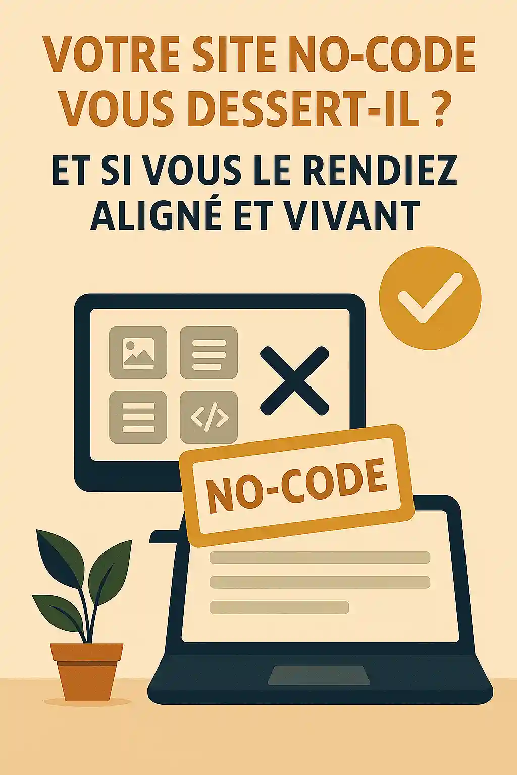 Illustration de l’article Votre site no-code vous dessert-il ? Et si vous le rendiez enfin aligné et vivant ?